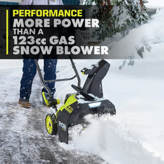 40V HP Brushless 18” Single-Stage Auger-Propelled Snow Blower