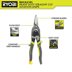 Heavy Duty Straight Cut Aviation Snips