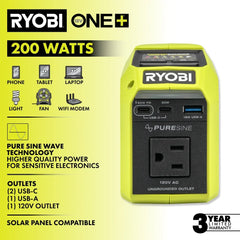 18V ONE+ 200W Power Source/Charger