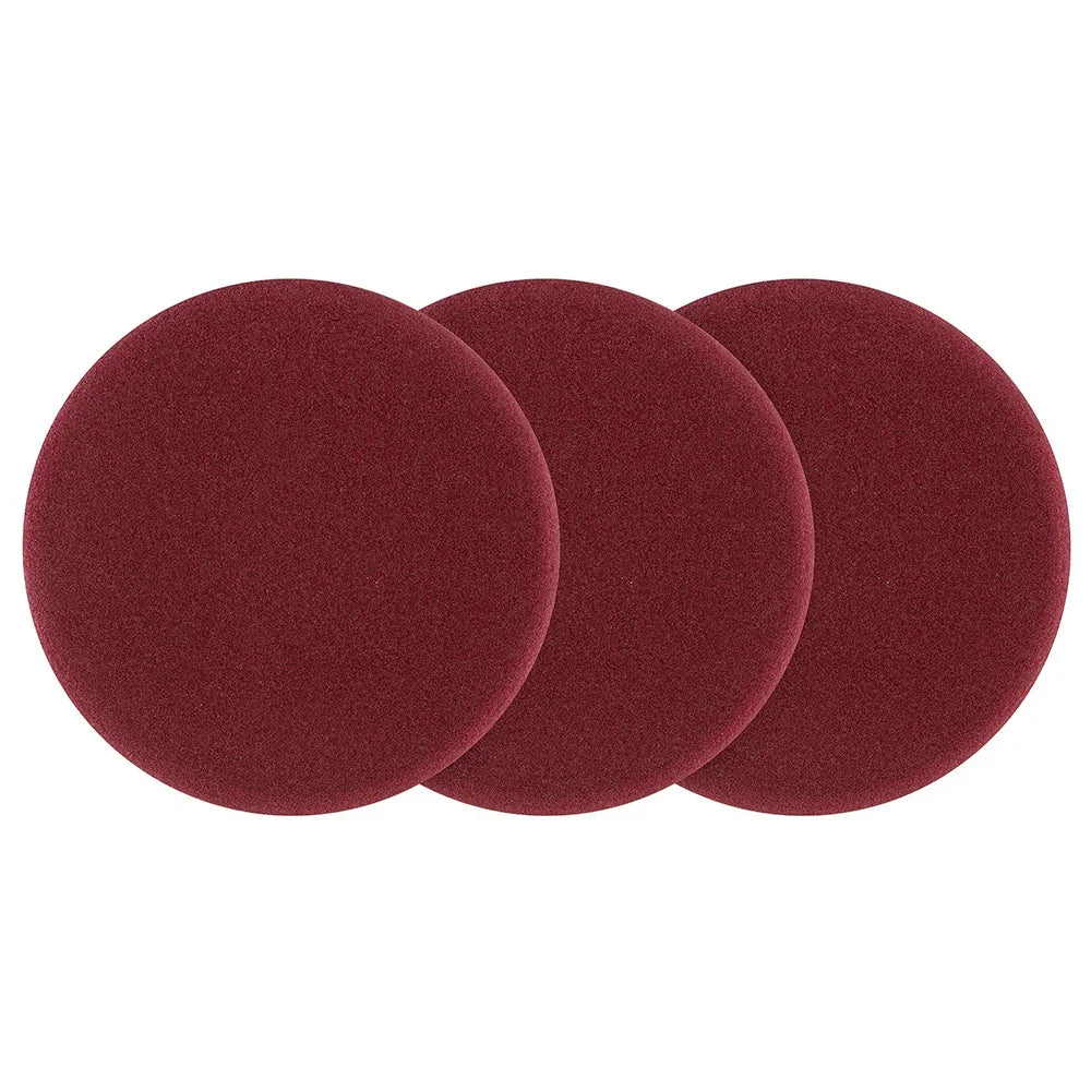 3 PC. 5" FOAM DUAL ACTION POLISHER CUTTING PAD SET