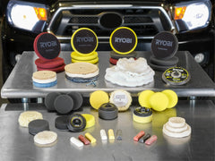 3 PC. 5" FOAM DUAL ACTION POLISHER CUTTING PAD SET