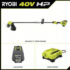 40V HP Brushless 17” String Trimmer Kit