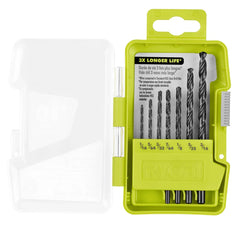 7 PC. ROUND SHANK BLACK OXIDE DRILL BIT SET
