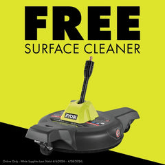 BRUSHLESS 2500 PSI ELECTRIC PRESSURE WASHER WITH FREE 12" 2300 PSI SURFACE CLEANER