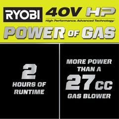 40V HP BRUSHLESS 730 CFM WHISPER SERIES BLOWER KIT