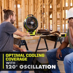 18V ONE+ HP Brushless Hybrid 9" Oscillating Fan